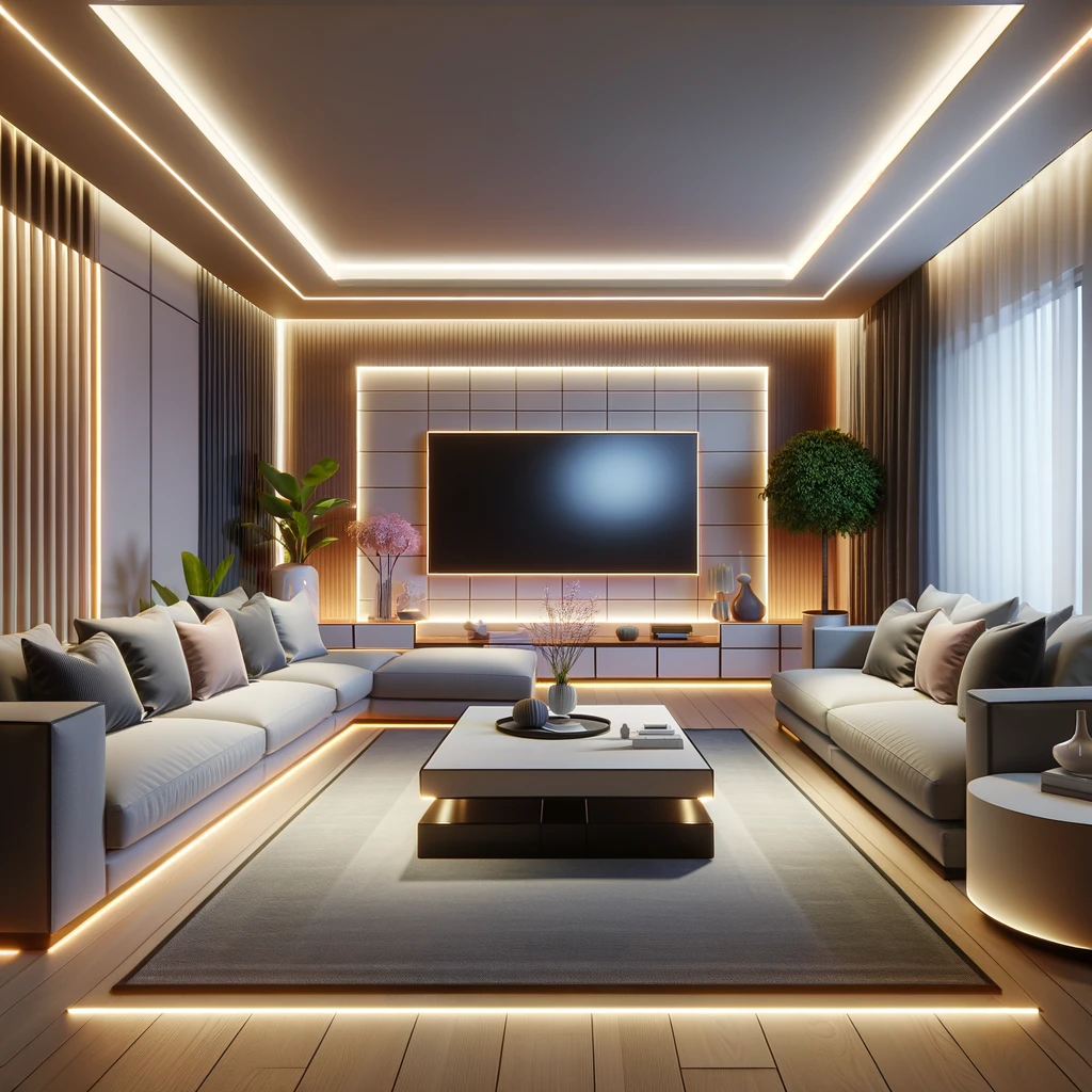 living room led strips